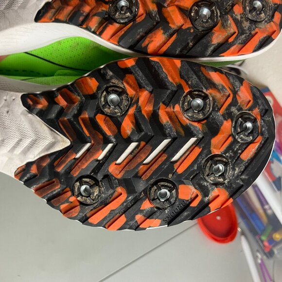 Brooks Women's 9 Draft XC Spikeless Running Sneaker Neon Green Cross Country - Picture 9 of 10